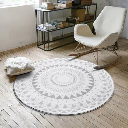 Nordic Round Rug for Living Room and Office Use