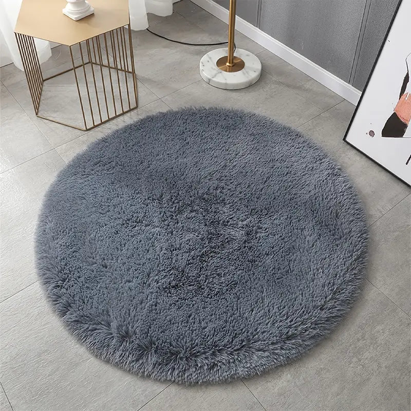Round Plush Carpet