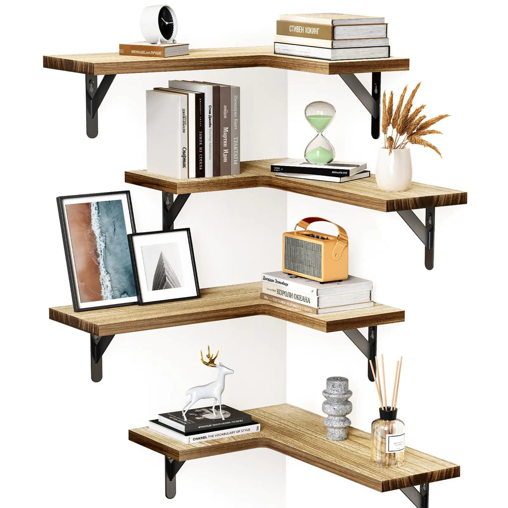 Floating Shelves for Corners - Set of 4