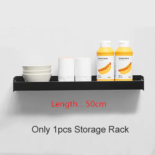 Wall-Mounted Multifunctional Kitchen Storage Rack