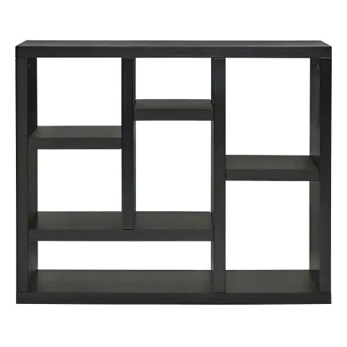 Open Wooden Bookshelves