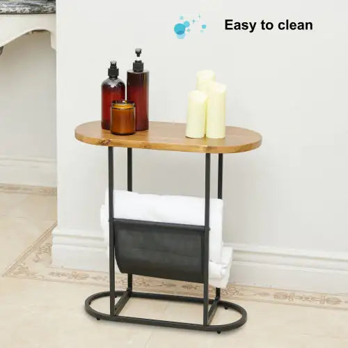 Acacia Oval Small Side Table