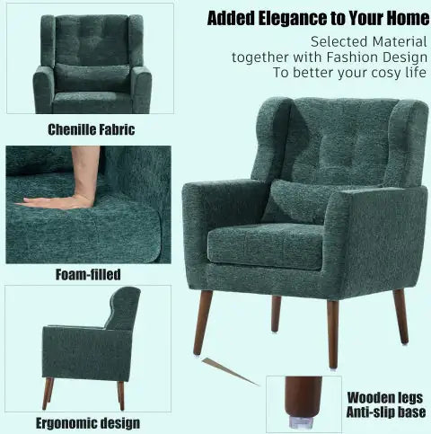 Contemporary Comfortable Upholstered Lounge Chair