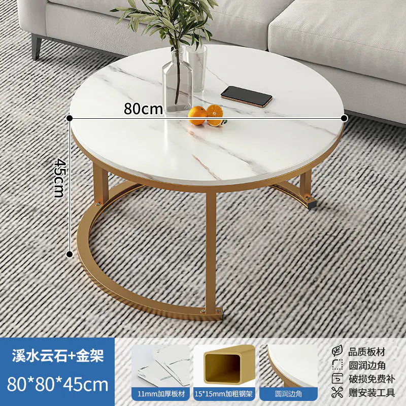 Modern Round Coffee Table for Small Living Spaces