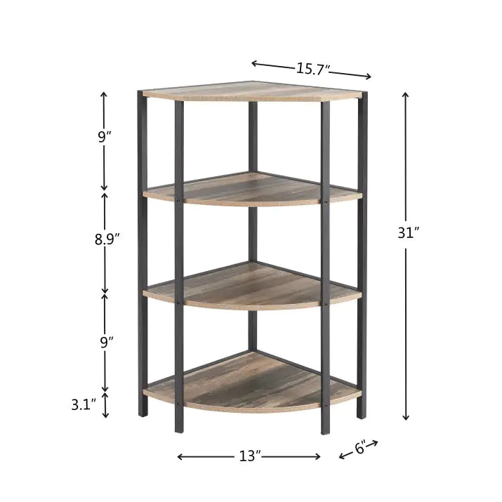 4-Tier Corner Shelf