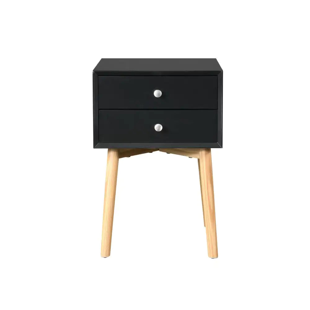 Side Table/Bedside Table With 2 Drawers - Bedroom Living Room