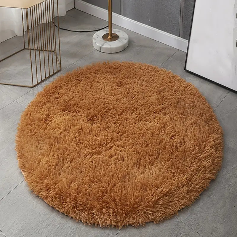 Round Plush Carpet