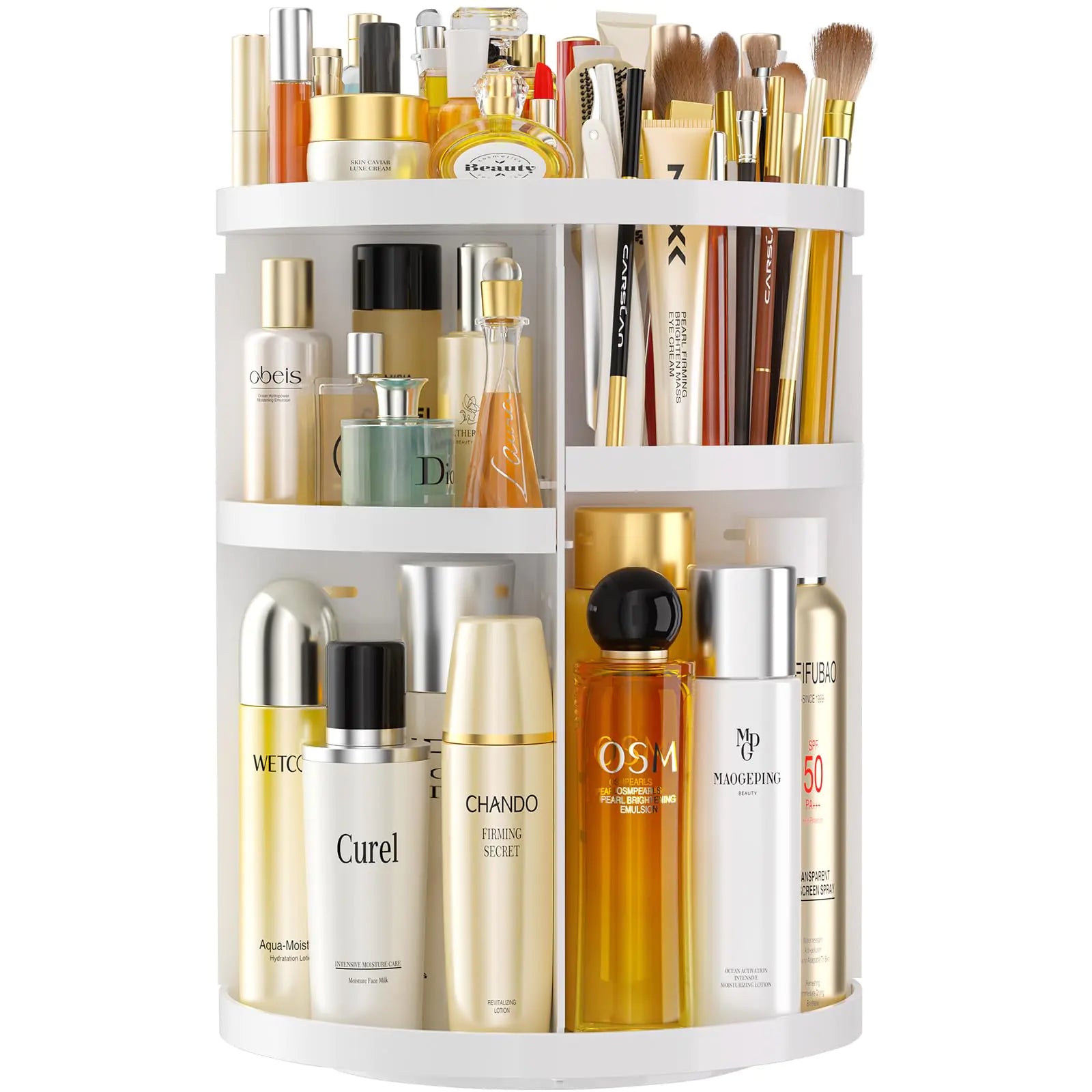 Adjustable Rotating Makeup Organizer