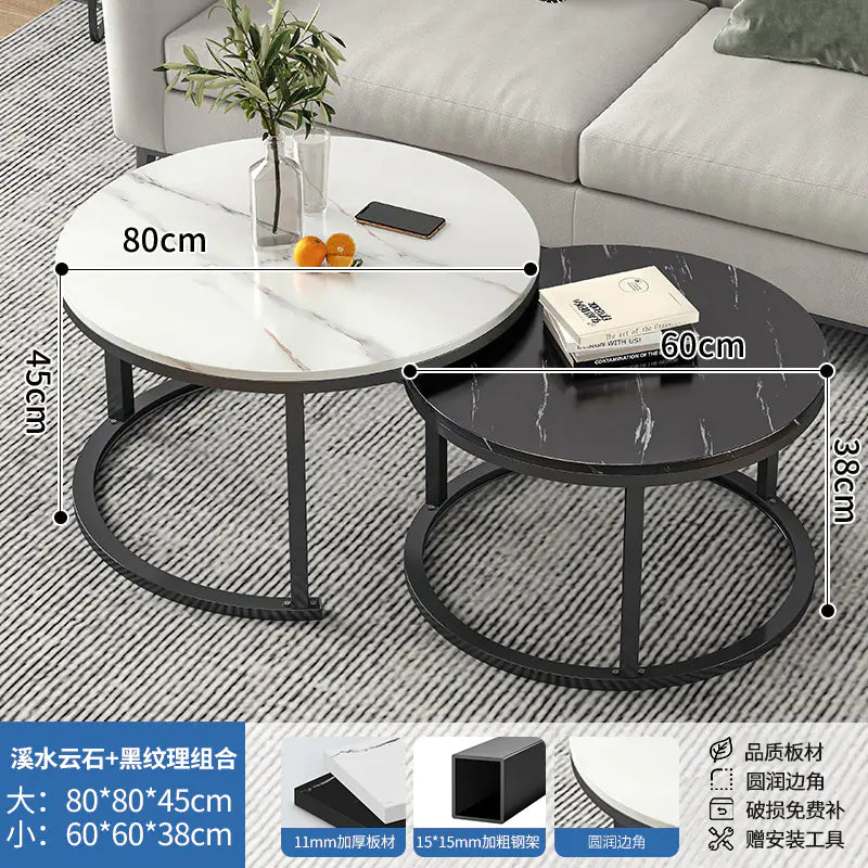 Modern Round Coffee Table for Small Living Spaces