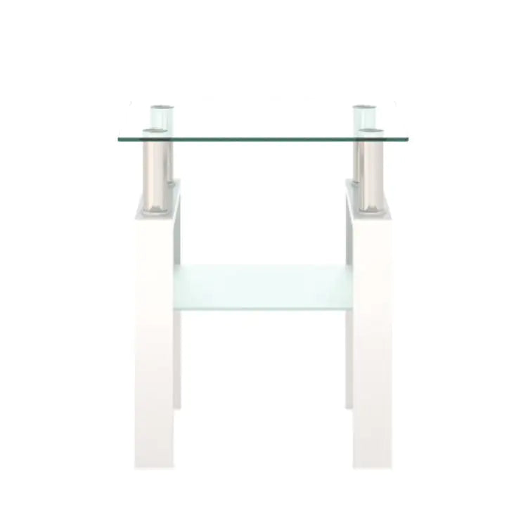 1-Piece Modern Tempered Glass Coffee/End Table