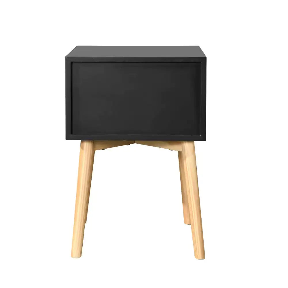 Side Table/Bedside Table With 2 Drawers - Bedroom Living Room