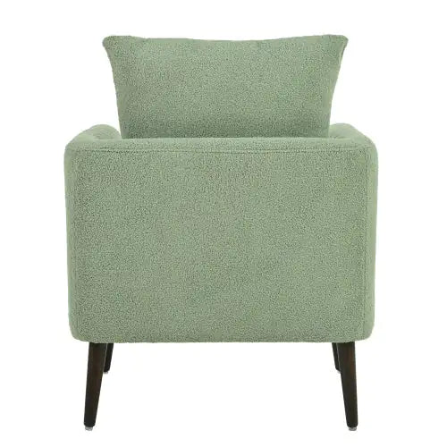 Upholstered Armchair With Solid Wood Legs