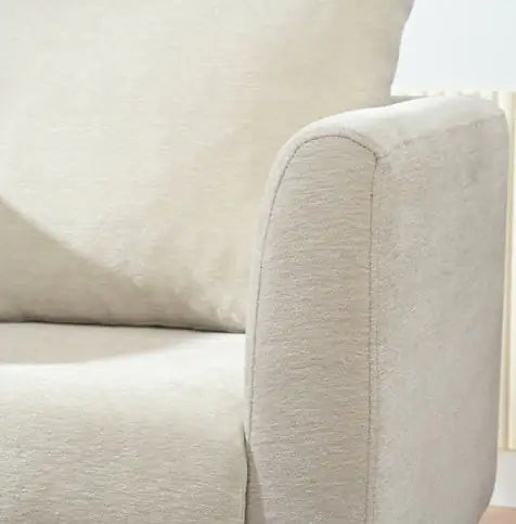 Upholstered Armchair With Solid Wood Legs