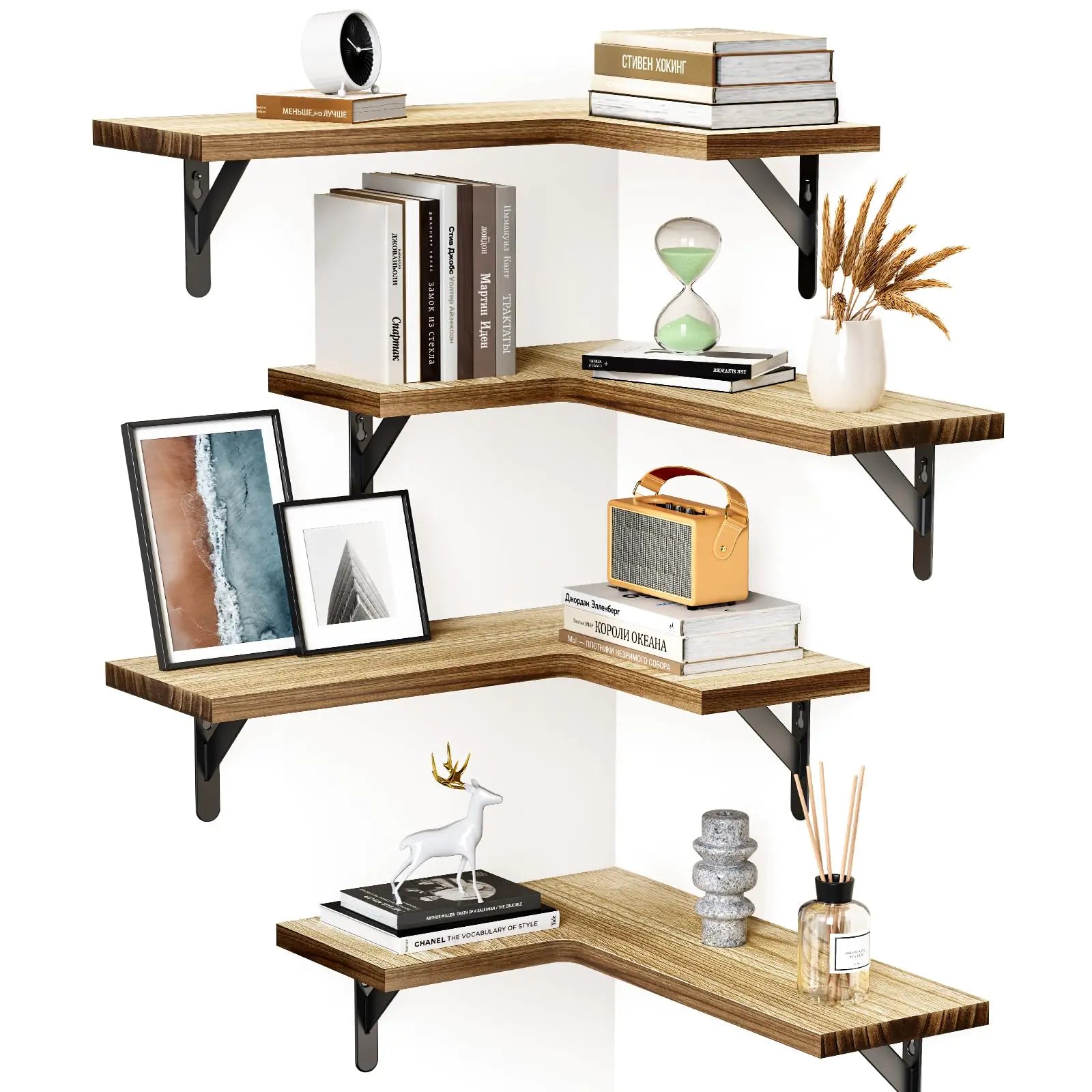 Floating Shelves for Corners - Set of 4