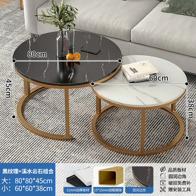 Modern Round Coffee Table for Small Living Spaces