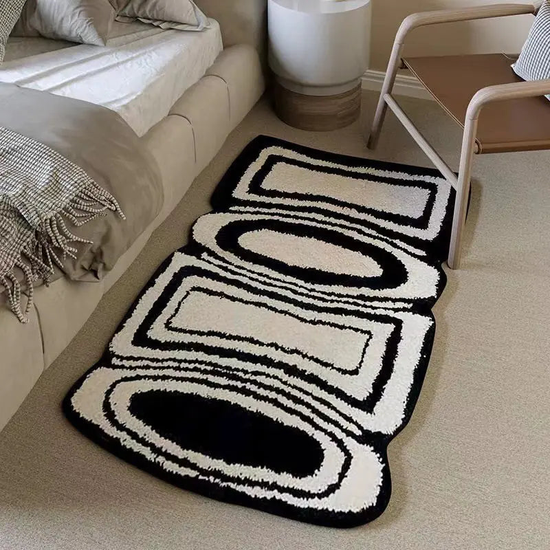 Nordic Shaped Plush Carpet for Bedroom and Bathroom