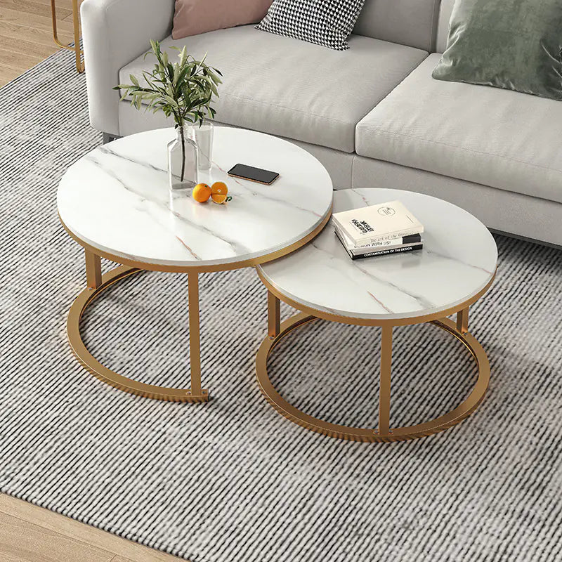 Modern Round Coffee Table for Small Living Spaces
