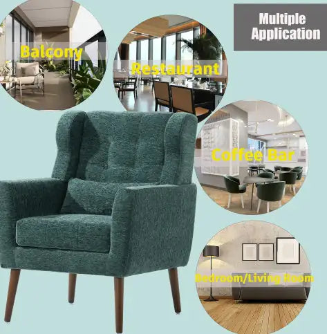 Contemporary Comfortable Upholstered Lounge Chair