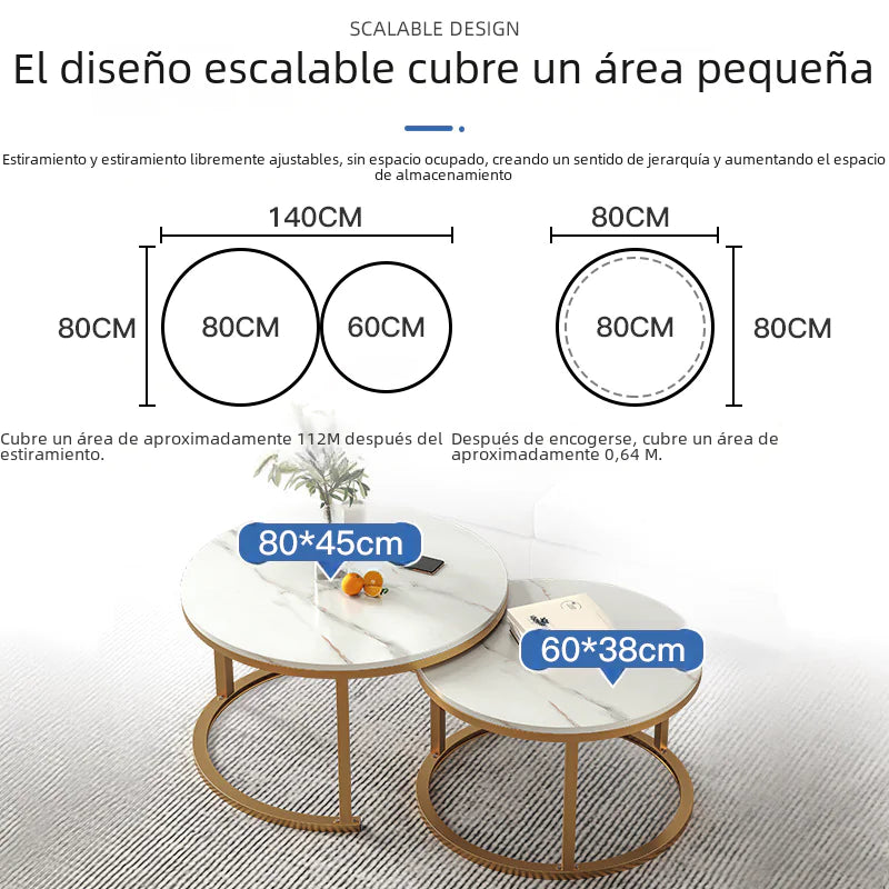 Modern Round Coffee Table for Small Living Spaces