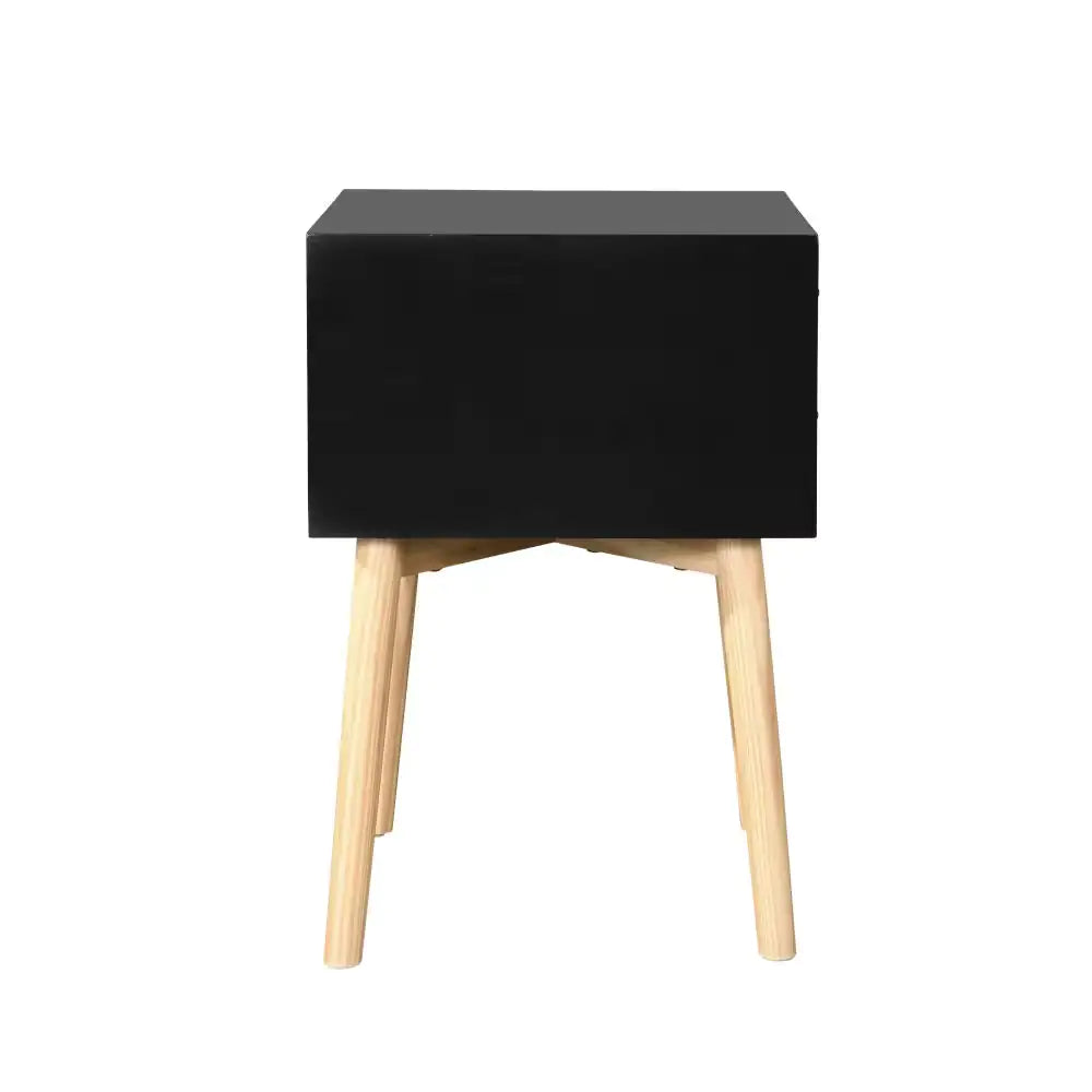 Side Table/Bedside Table With 2 Drawers - Bedroom Living Room