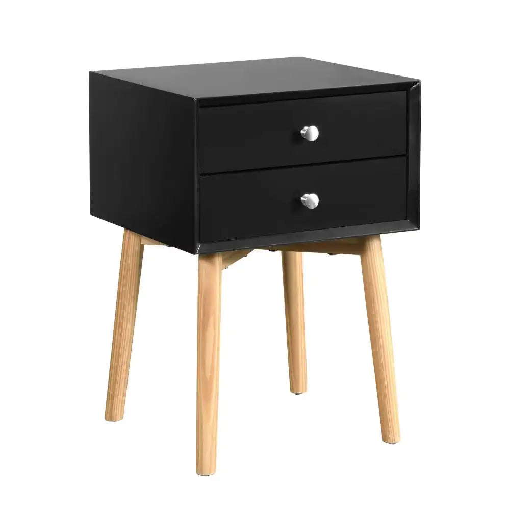 Side Table/Bedside Table With 2 Drawers - Bedroom Living Room