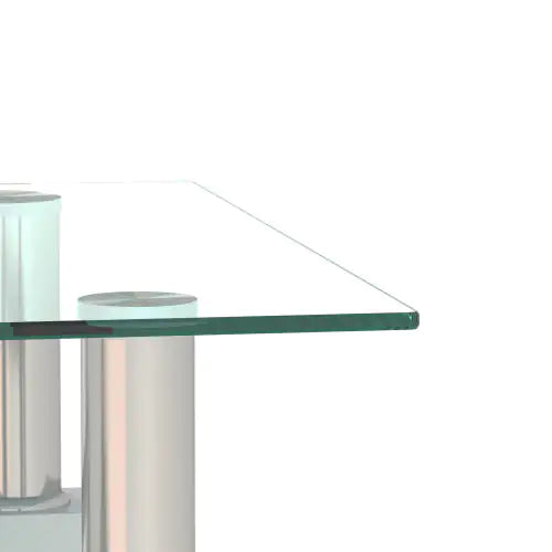 1-Piece Modern Tempered Glass Coffee/End Table