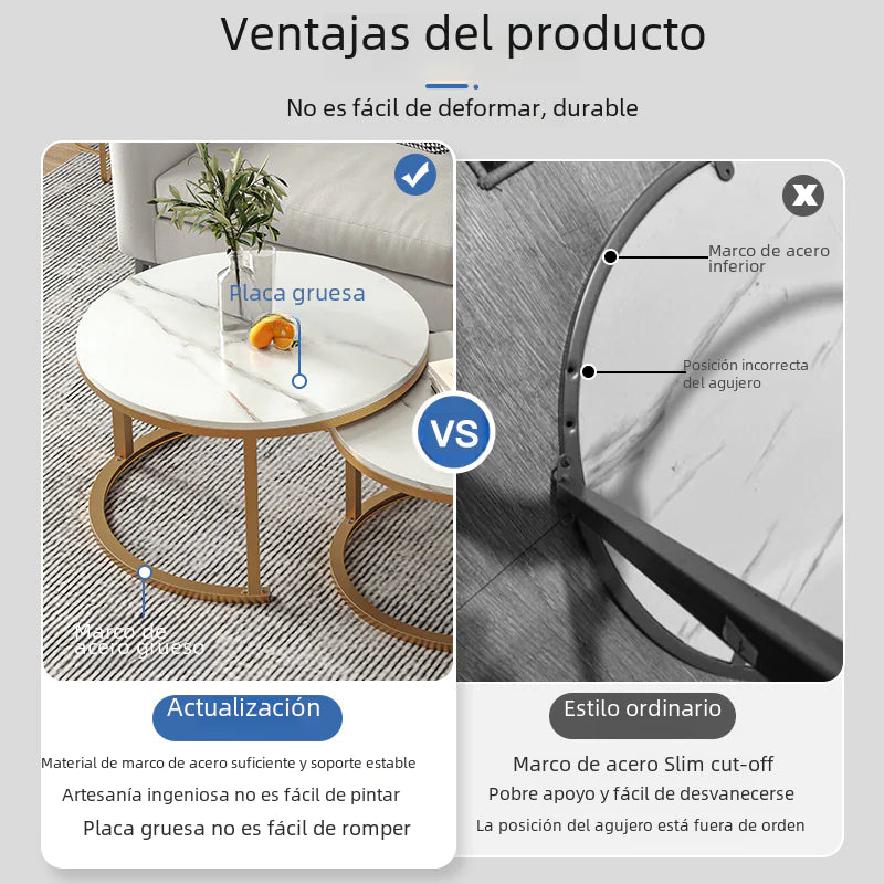 Modern Round Coffee Table for Small Living Spaces