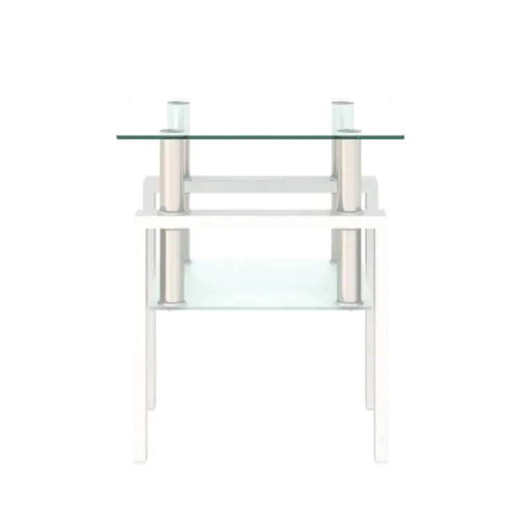 1-Piece Modern Tempered Glass Coffee/End Table